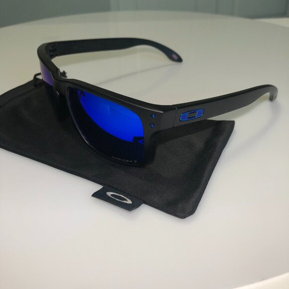 Blue Prizm Polarized OAKLEY HOLBROOK Black Matte Frame 9102 - Picture 5 of 9